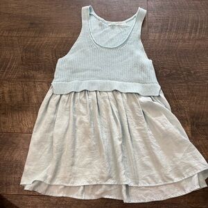 Kimchi Blue Knit Top in Soft Blue